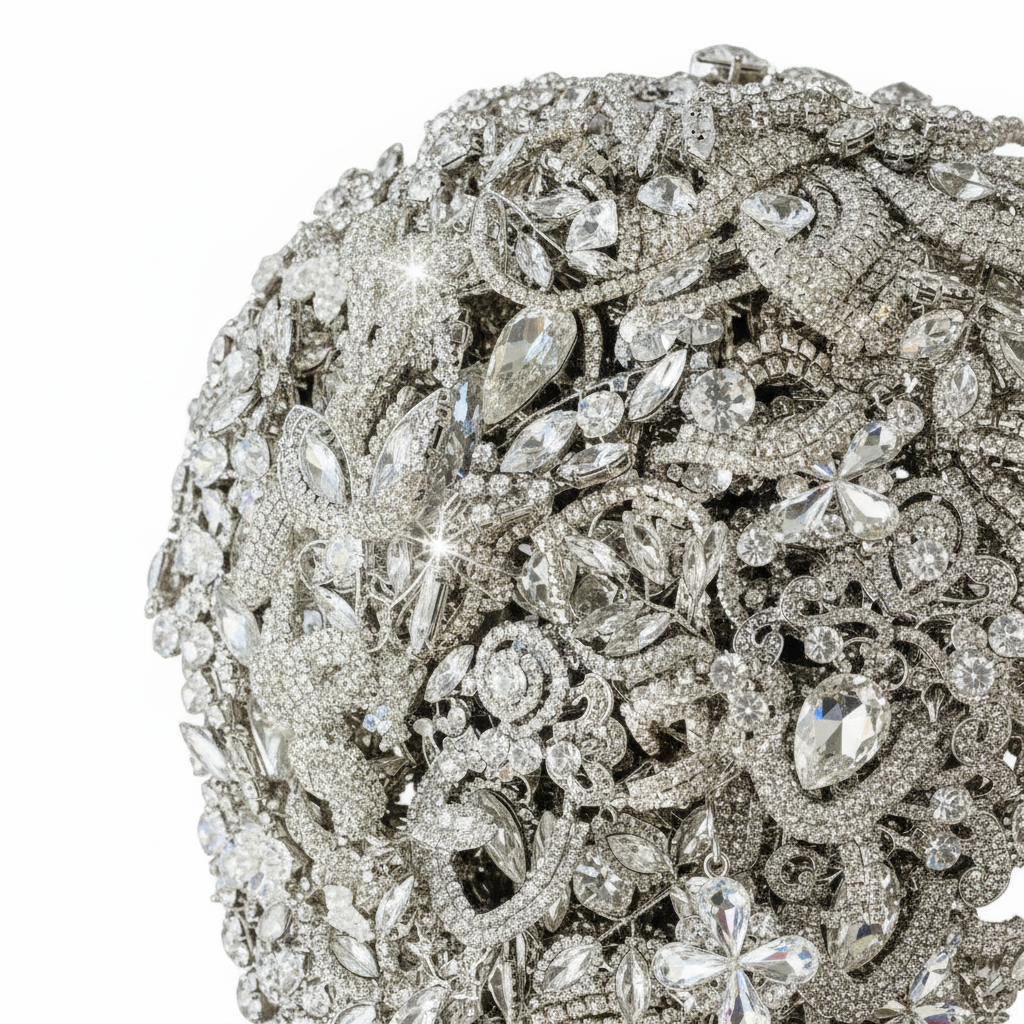 Bespoke Crystal Bouquet Detail