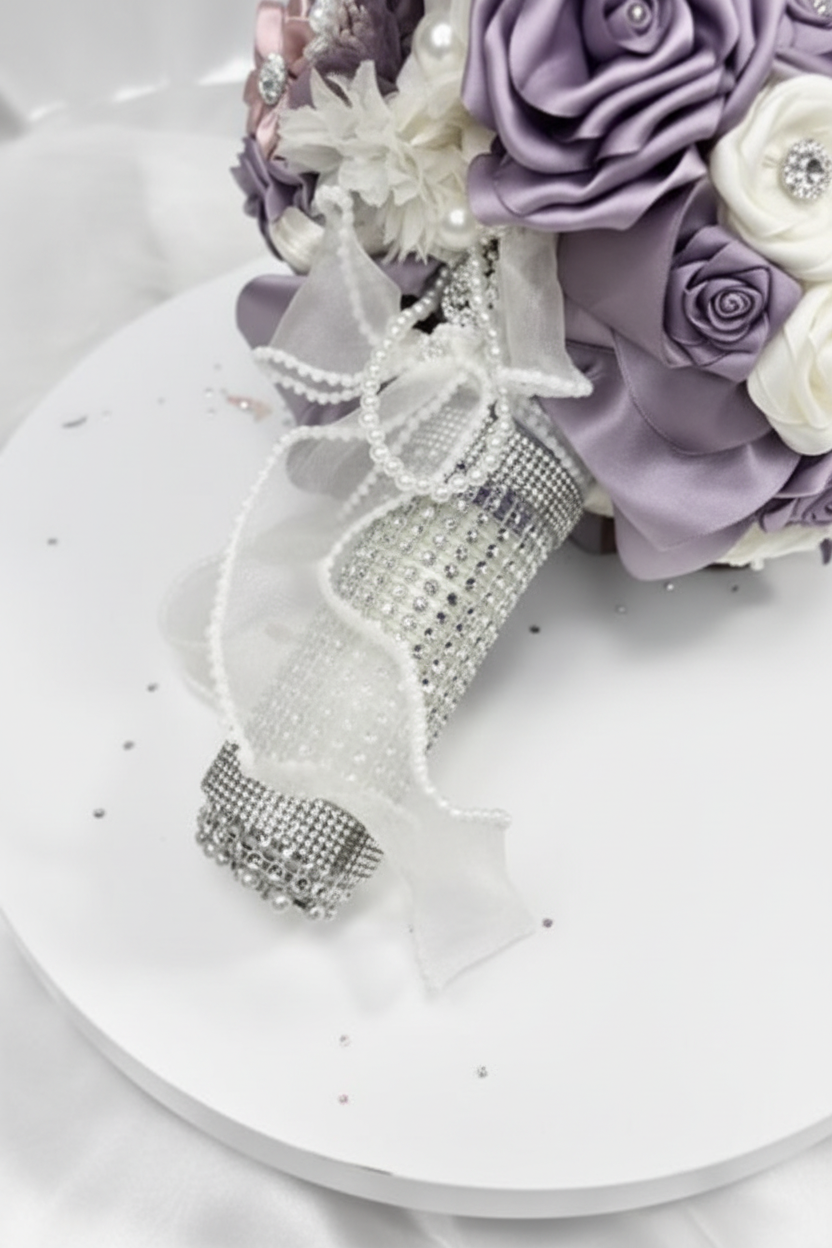 Bouquet handle detail shot