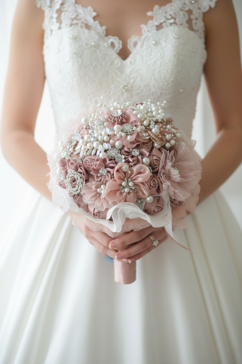 Bride Holding Bouquet