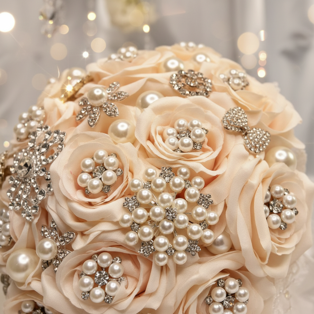 Close-up Peach Bouquet