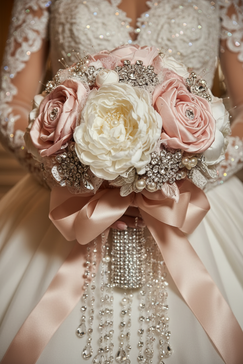 Magpie Signature — Close-Up of Staircase Bouquet