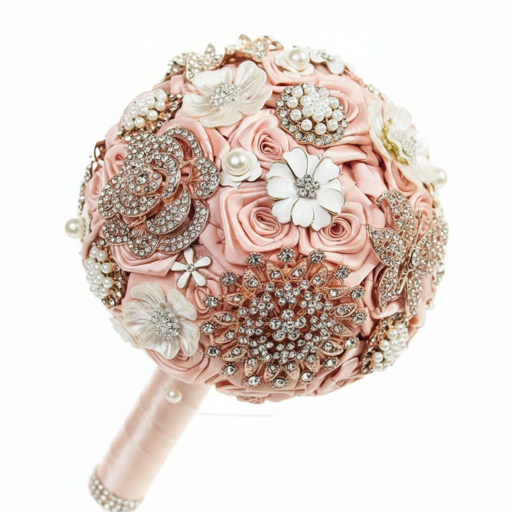 Pink with Rose Gold & Pearl - Enhanced