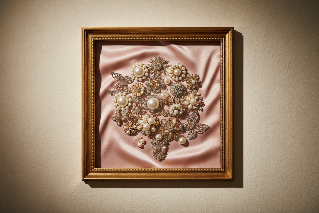Shadow Box Bouquet Art Wall Display
