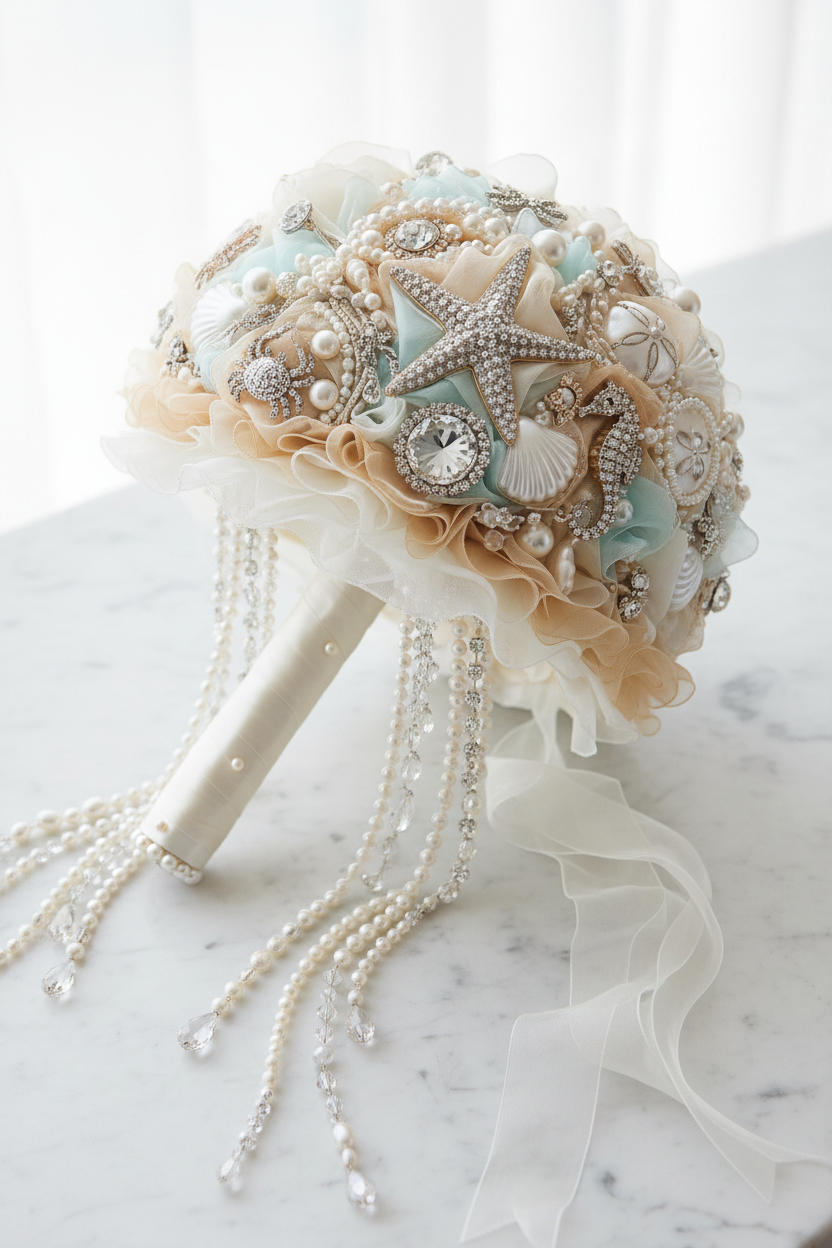 Tropical Shore Pearl Bouquet